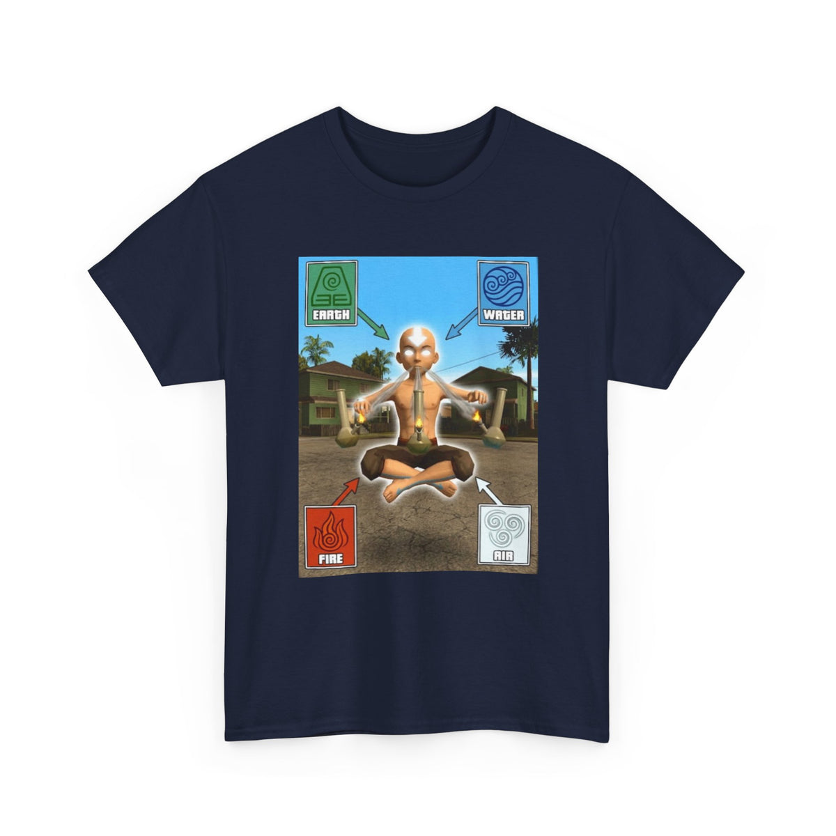Avatar Meditating With Four Elements Bongs