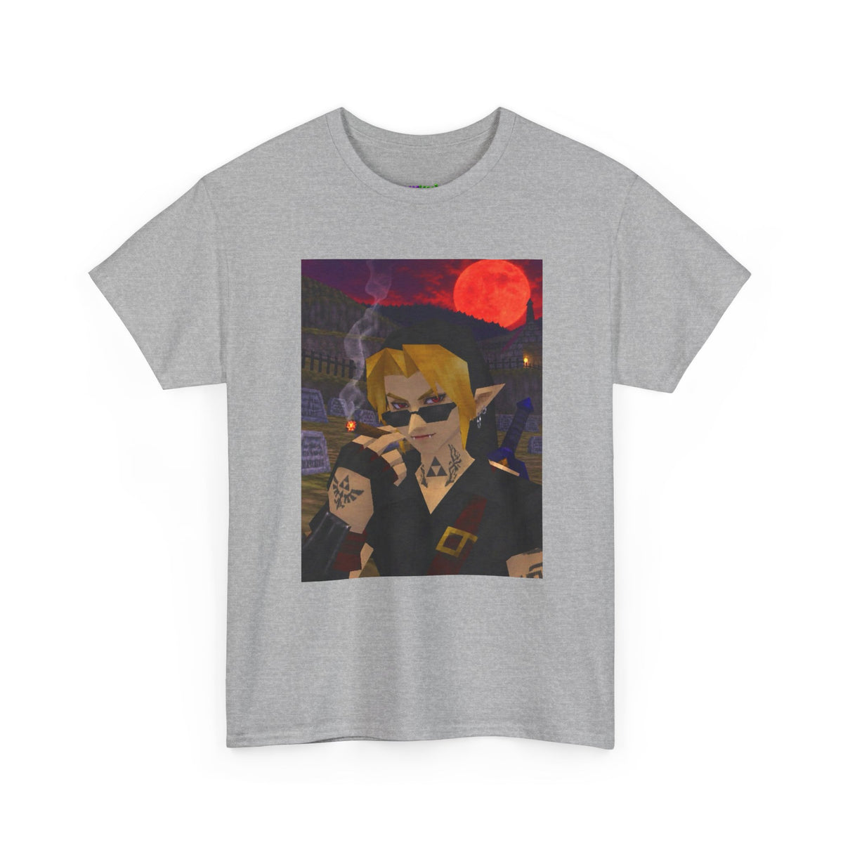 Mystic Green Canvas Graphic Tee