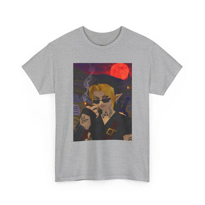 Mystic Green Canvas Graphic Tee