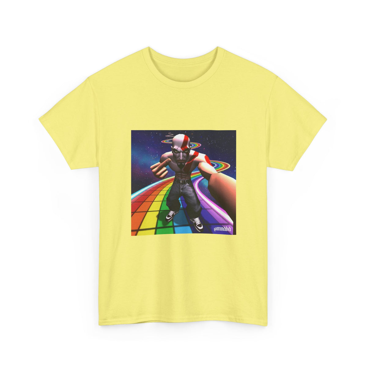 Kratos Flips Off On Rainbow Road