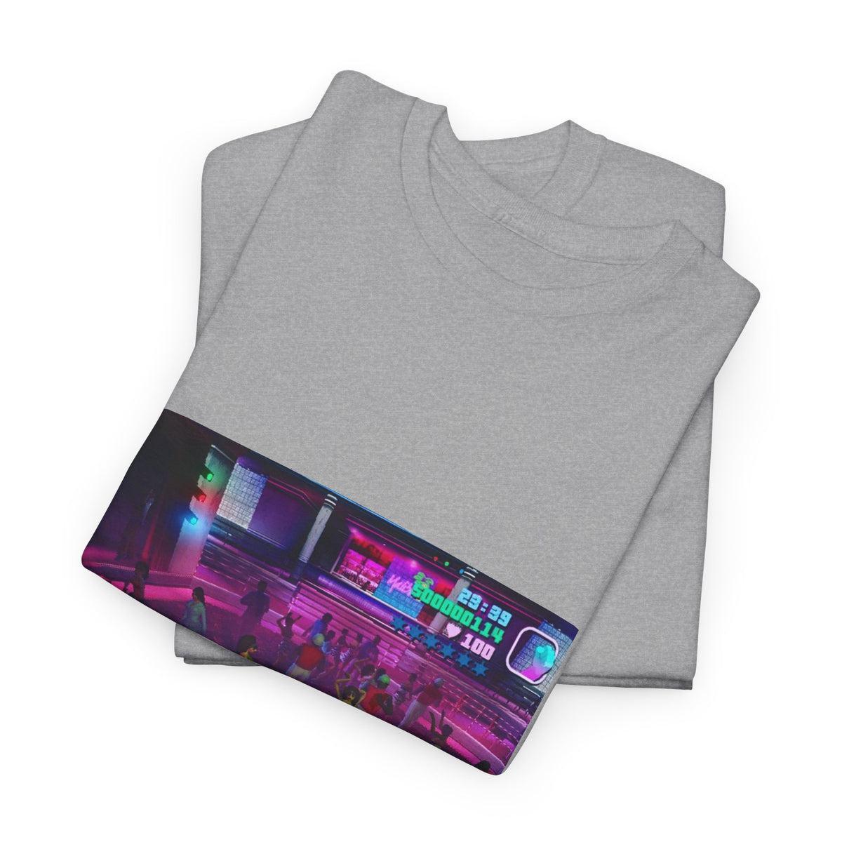 Neon Ember Flow Graphic Tee