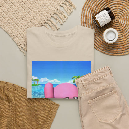 Kirby Giving The Finger Island Scene Tee