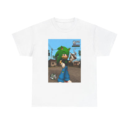 Green Hedgehog Blazin' In San Andreas Tee