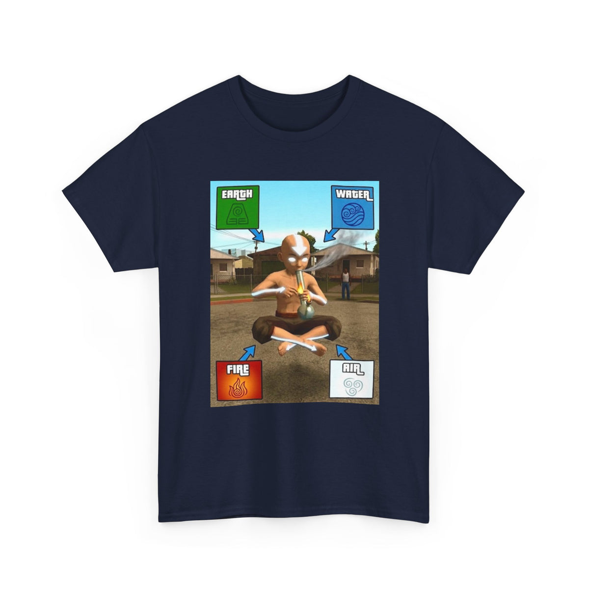 Aang Bending Smoke Elements Tee