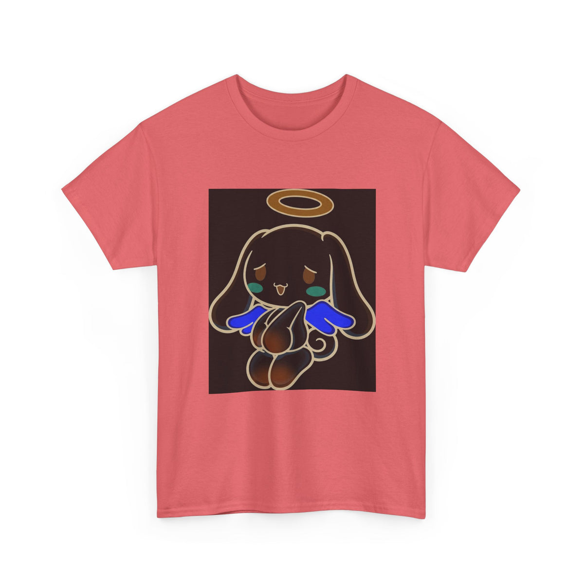 Melancholy Angel Dog Kneeling With Halo Tee