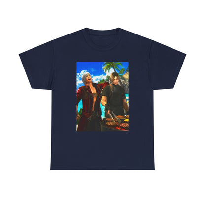 Dante and Leon Grilling on the Beach Tee