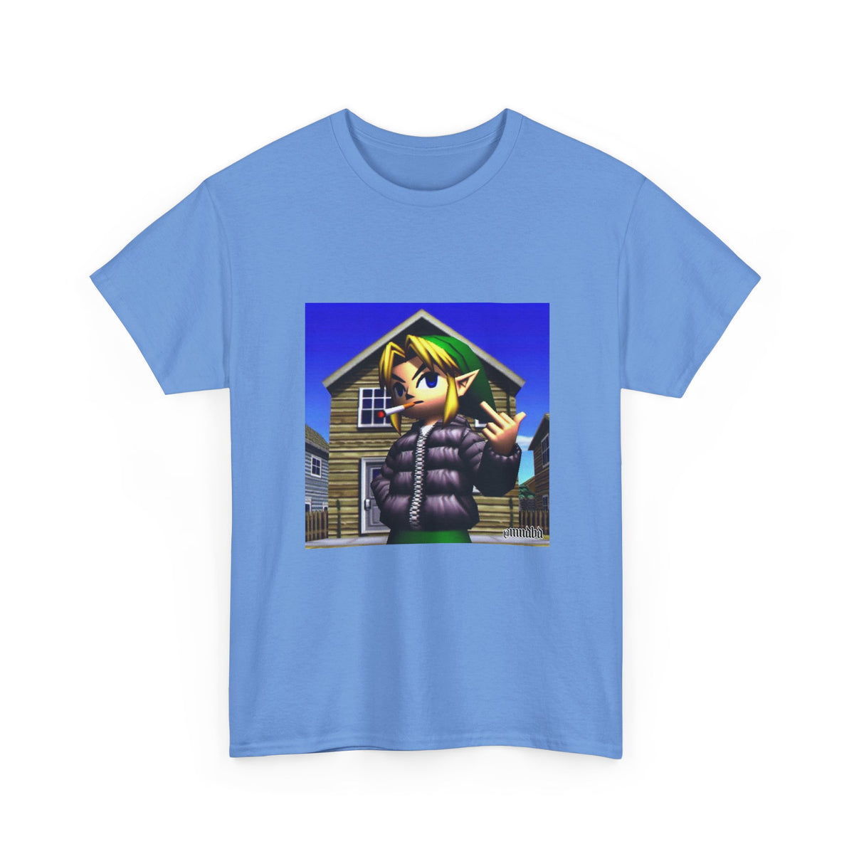 Edgy Hero Smoking And Flipping The Bird Tee