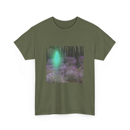 Visitor Exploring Neon Alley Tee