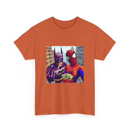 Batman Smoking, Spidey With Stacks Tee