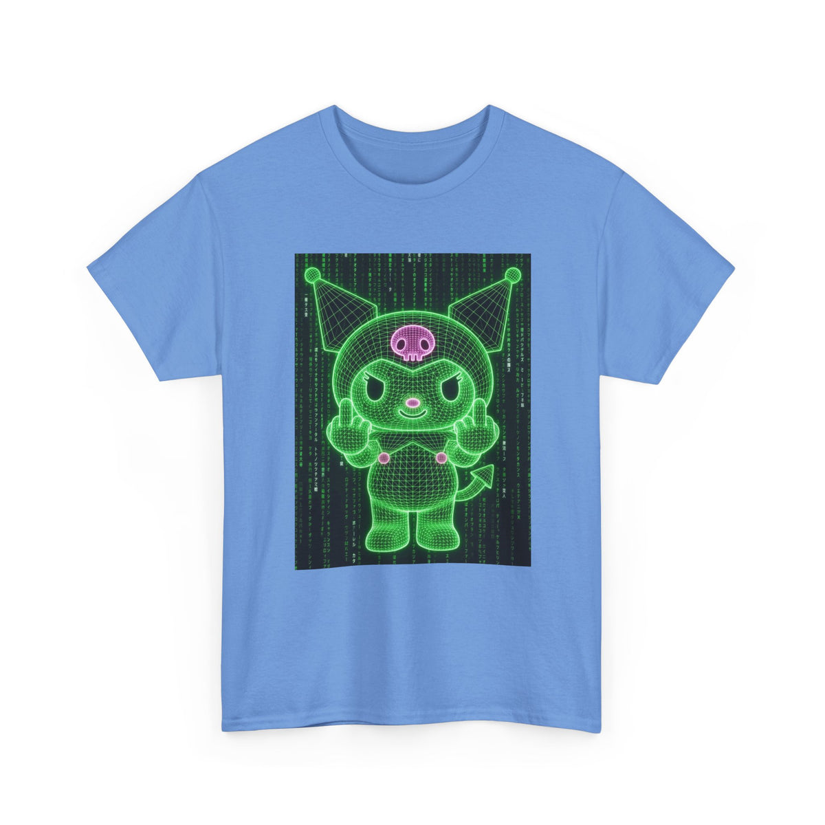 Wireframe Kuromi Flipping Off Tee