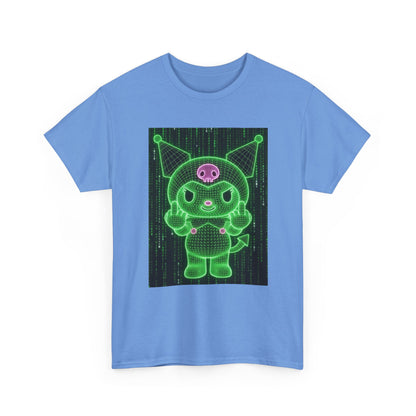 Wireframe Kuromi Flipping Off Tee