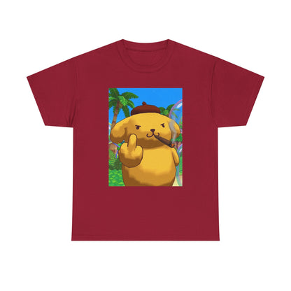 Pompompurin Smoking Blunt Flipping Bird Tee