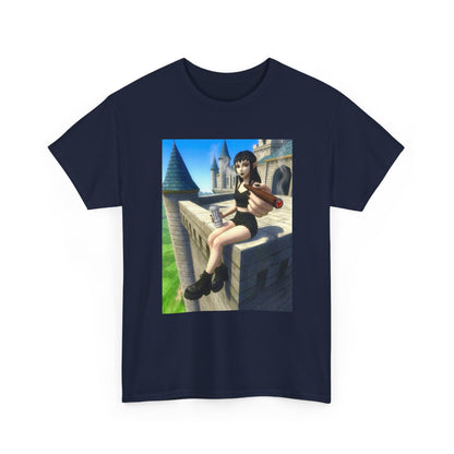 Elf Babe Chilling With Cigar And Drink Tee