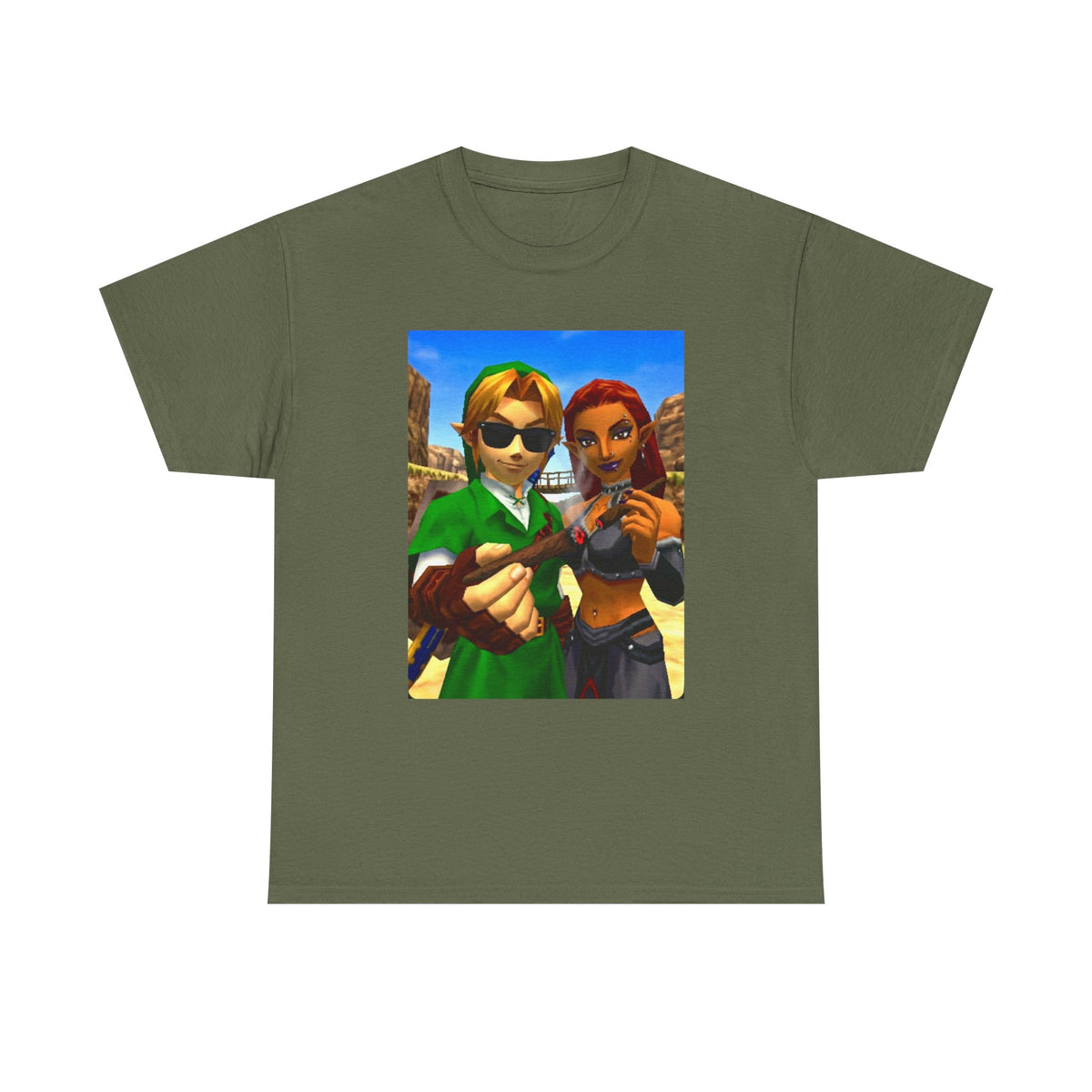 Link And Gerudo Blazing Out West Tee
