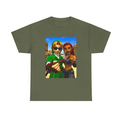 Link And Gerudo Blazing Out West Tee