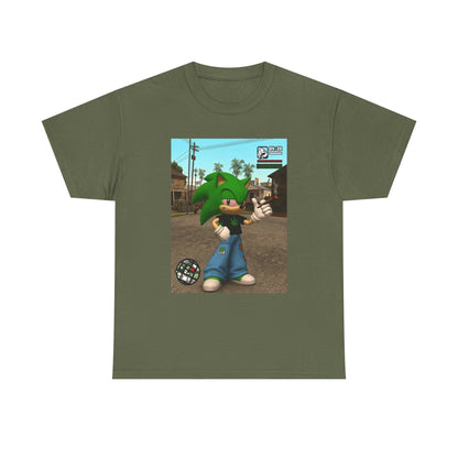 Stoned Green Hedgehog Blazing In Grove Street