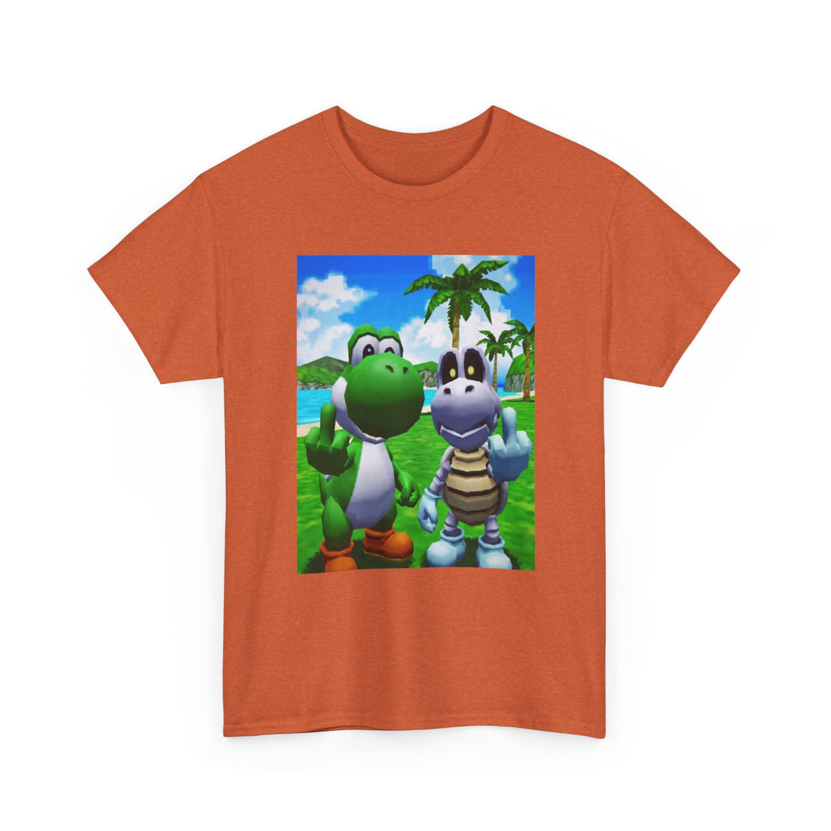 Yoshi and Dry Bones Flipping Off (Design 4)