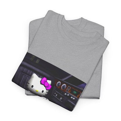 Kitty Pouring Purple Drank In Car Tee