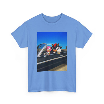 Shadow and Amy Flipping Off The World Tee