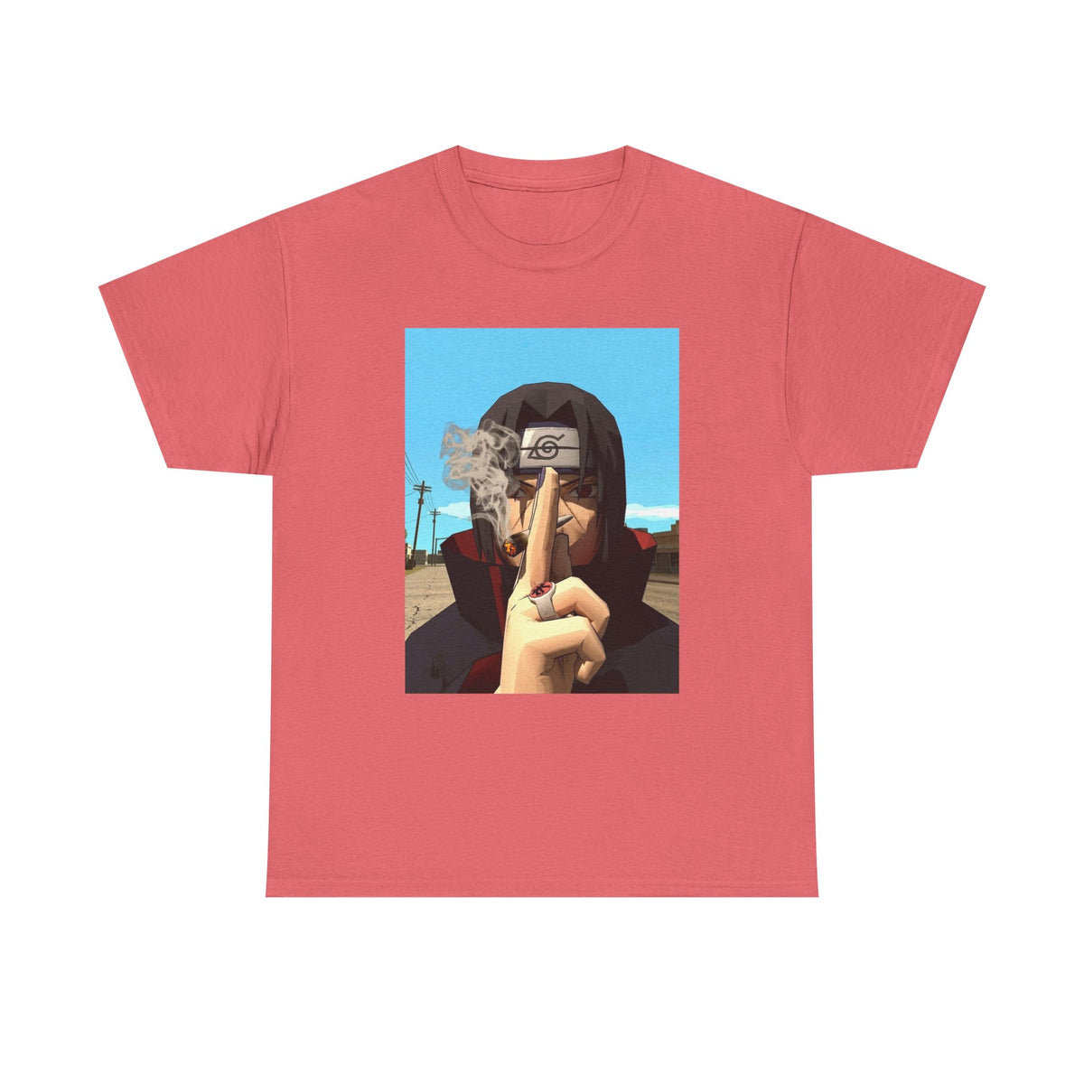 Itachi Uchiha Smoking Cigar Streetwear Tee