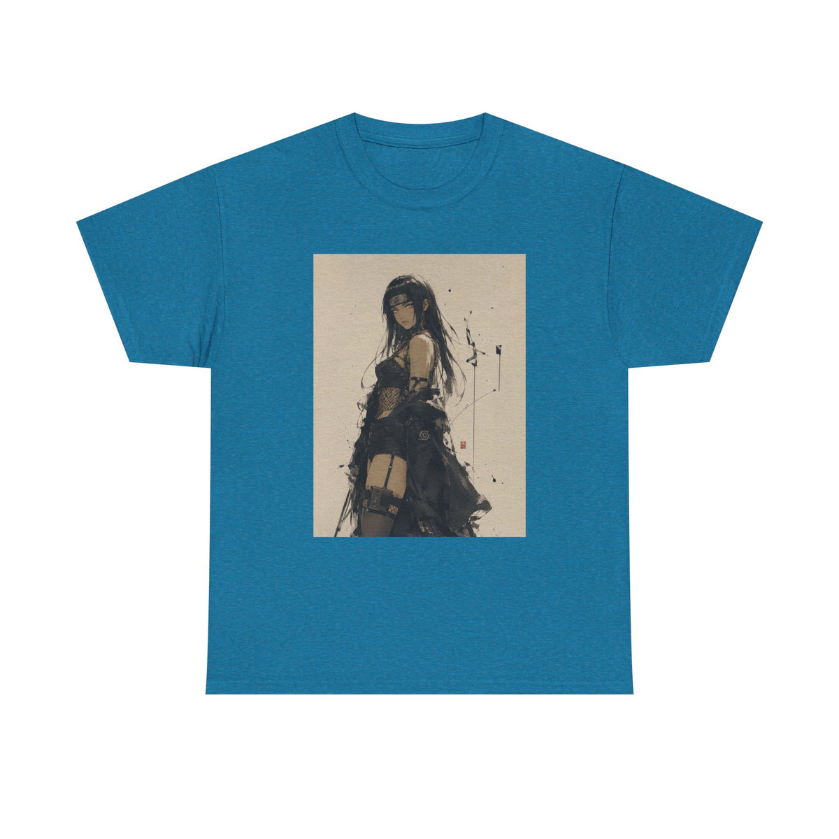 Anime Goth Girl Standing Confidently Tee