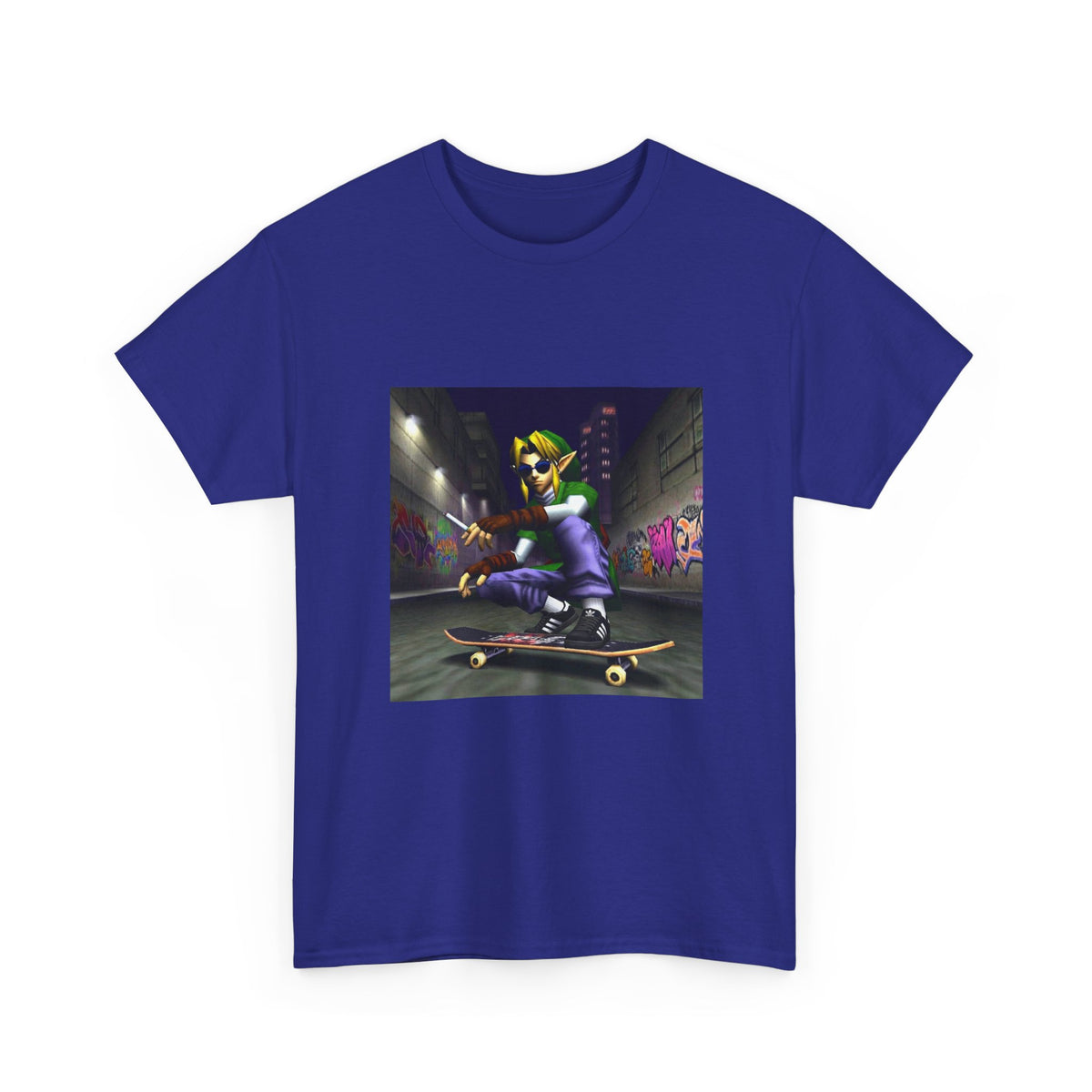 Link Skater Smoking In Alley Tee