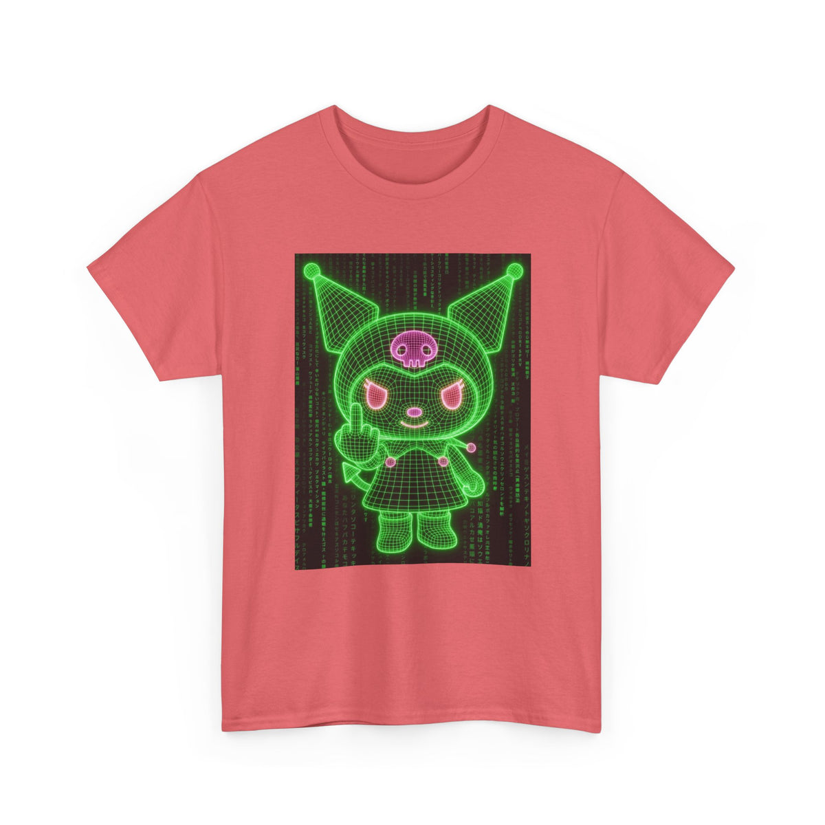 Kuromi Flipping The Bird Matrix Tee