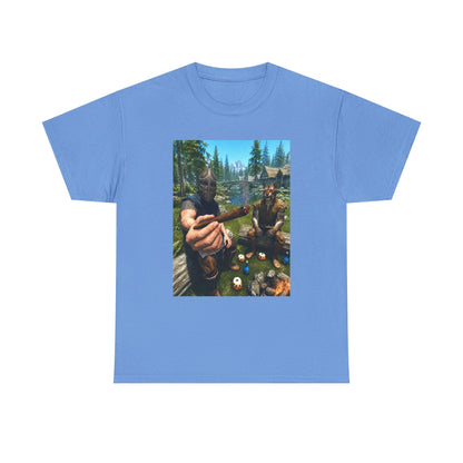 Dragonborn Khajiit Blazing In Skyrim Tee