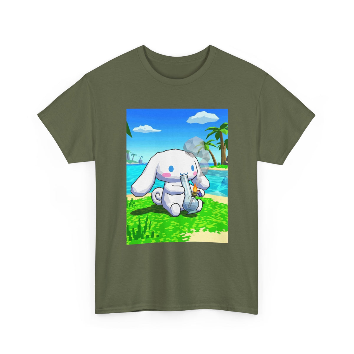Cinnamoroll Chilling With Bong On Island