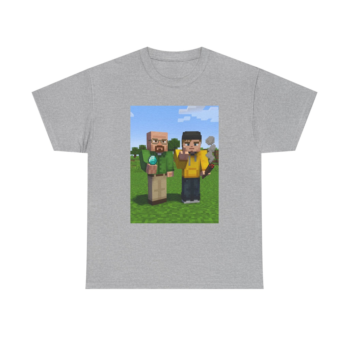 Pixelated Chemists With Blue Crystal And Joint