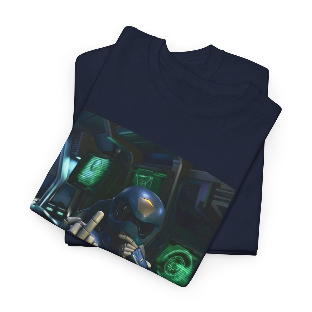 Sci-Fi Pilot Flipping The Bird Tee