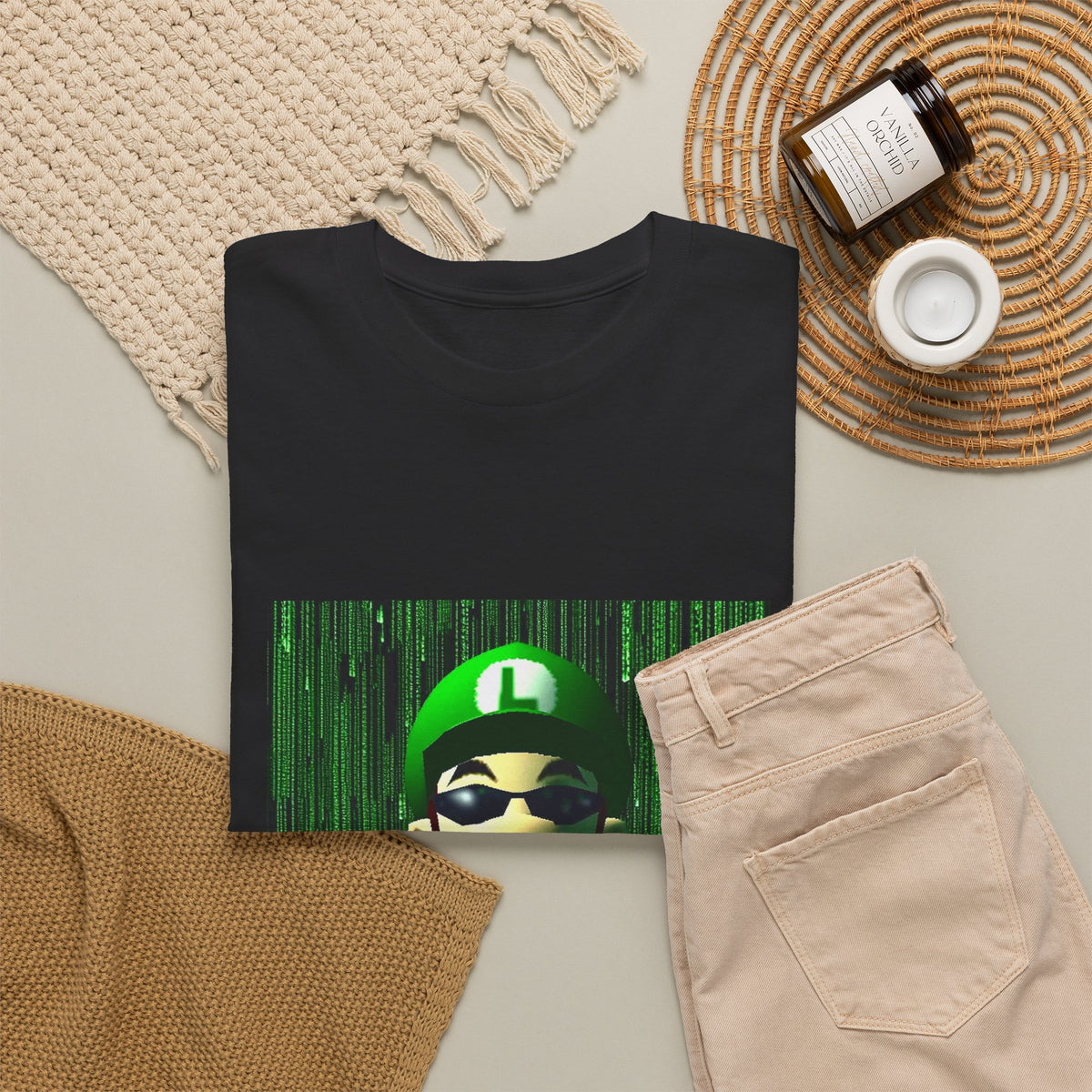 Matrix Luigi Smoking In The Glitch
