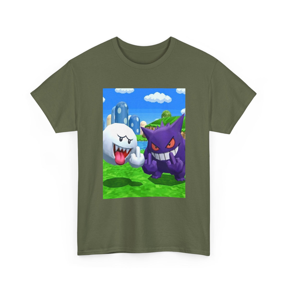 Boo and Gengar Flipping the Bird Tee