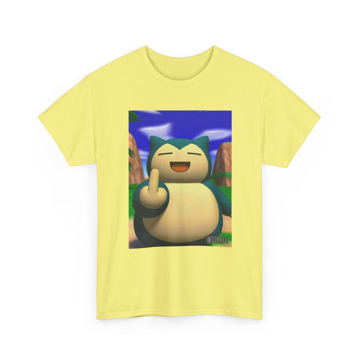 Snorlax Flipping The Bird Tee