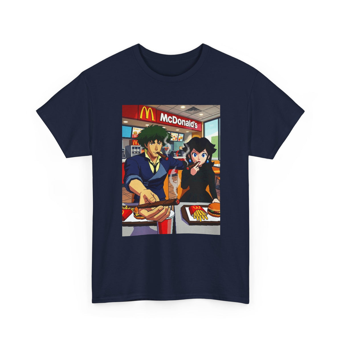 Spike and Bowsette Fast Food Smoke Session Tee