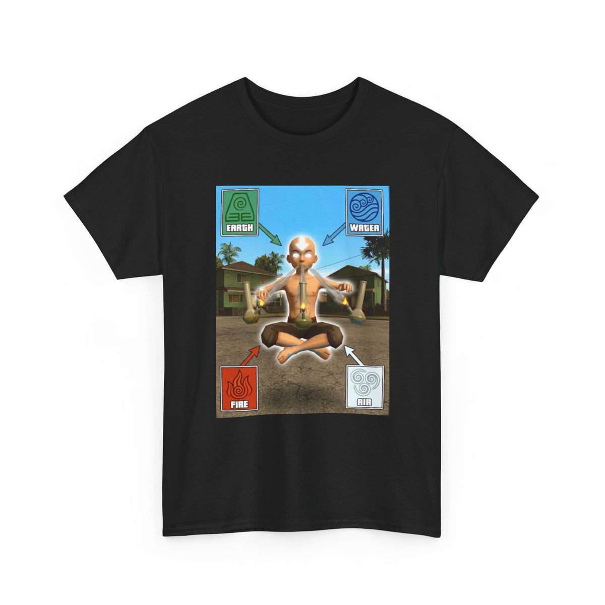 Avatar Meditating With Four Elements Bongs