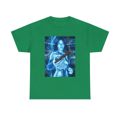 Holographic Babe Passing The Blunt Tee