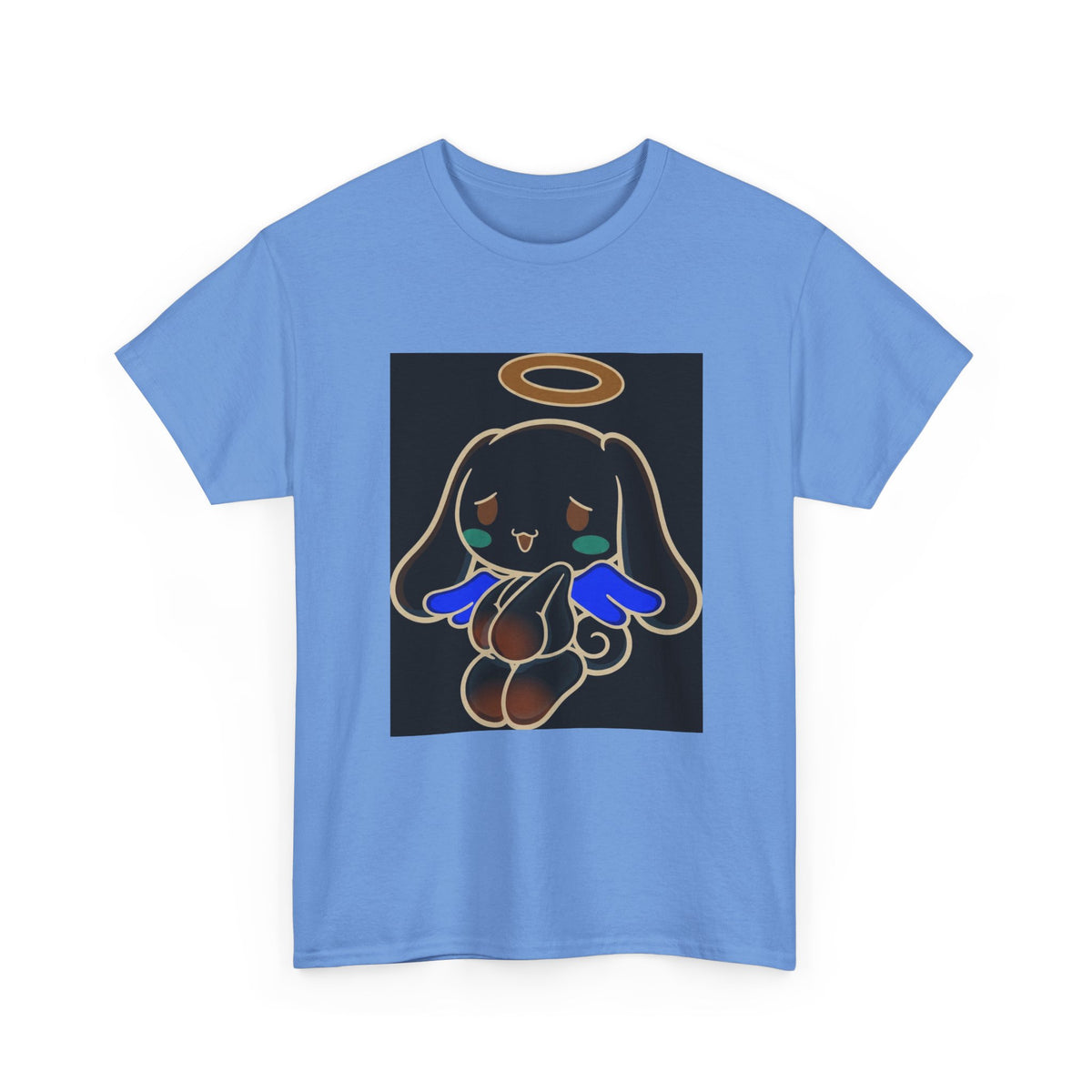 Melancholy Angel Dog Kneeling With Halo Tee