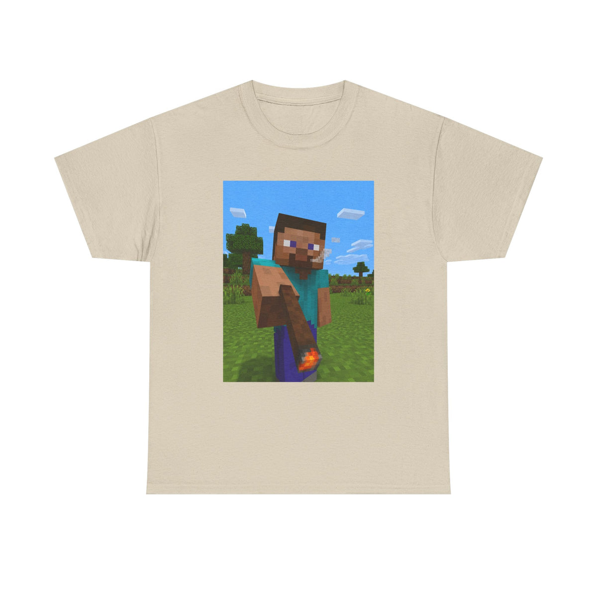 Steve Offering A Lit Blunt Tee