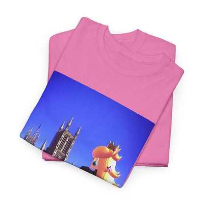 Gothic Princess Peach Gazing At Cathedral