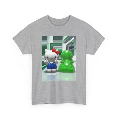 Kitty And Slime Flipping The Bird Tee