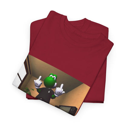 Yoshi Flipping Off In The Living Room Tee