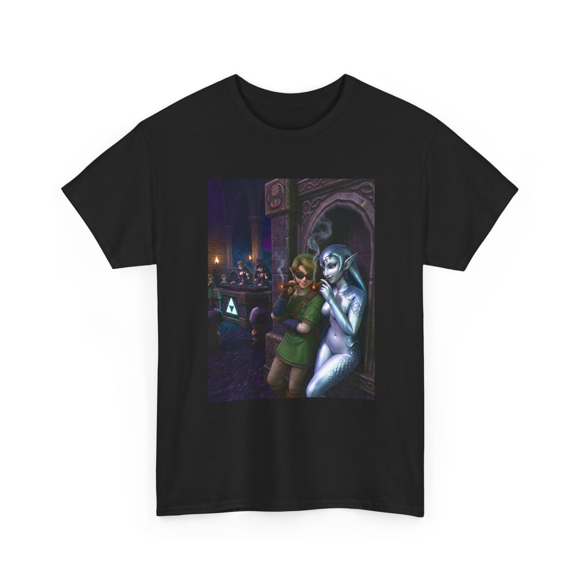 Link And Zora Princess Smoking In Club