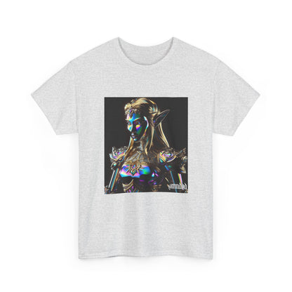 Iridescent Elven Warrior Princess Chrome Tee