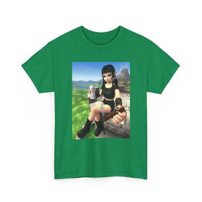Edgy Elf Girl Smoking Blunt Tee
