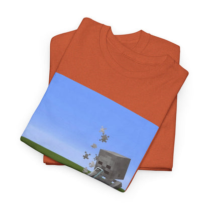 Minecraft Skeleton Taking A Hit Tee