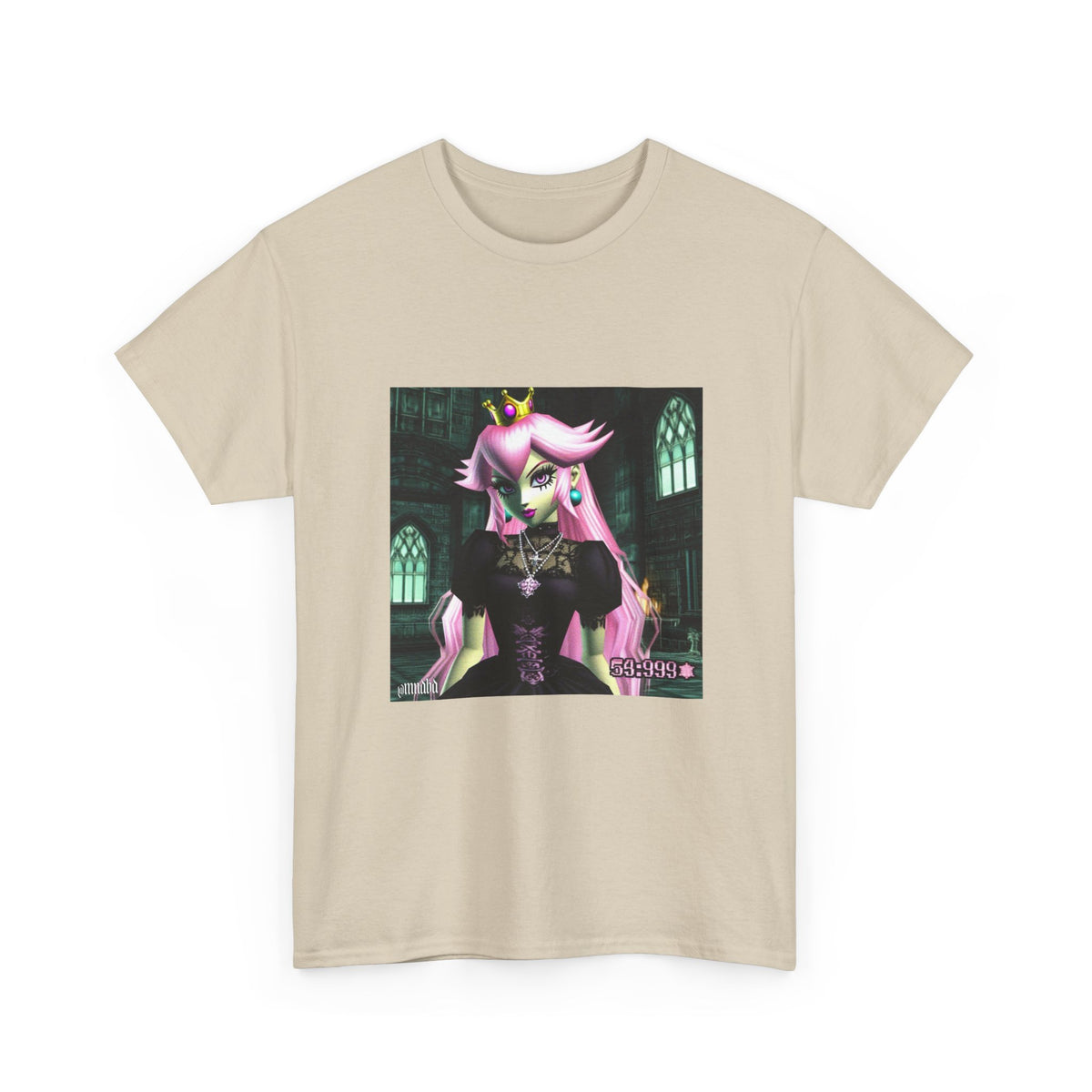 Goth Peach In Haunted Castle Tee