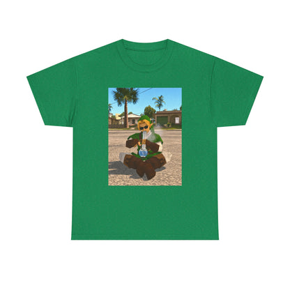 Stoner Link Taking A Bong Hit Tee