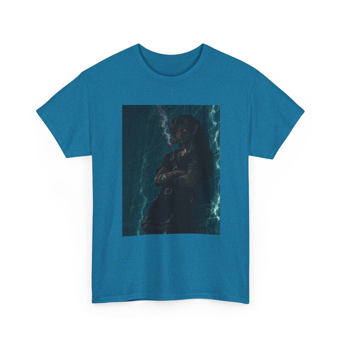 Dark Link Smoking A Lit Cigar Tee