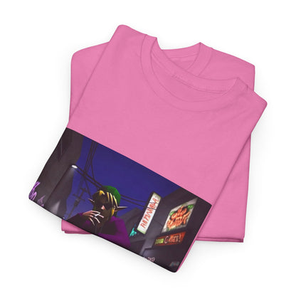 Skater Link Smoking In Neon Alley Tee (Design 8)